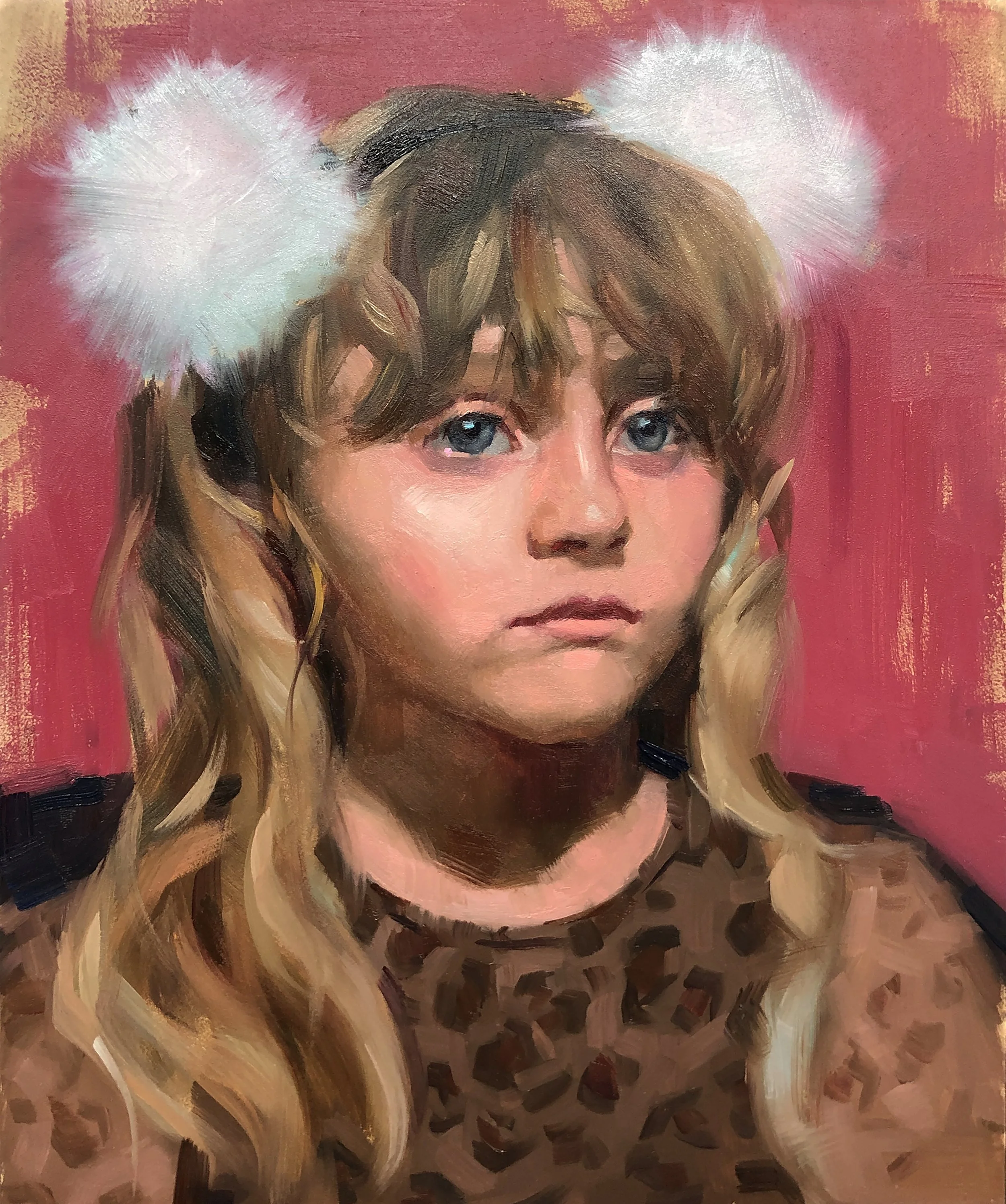 "Beau", Oil on Board, 8" x 10", Available