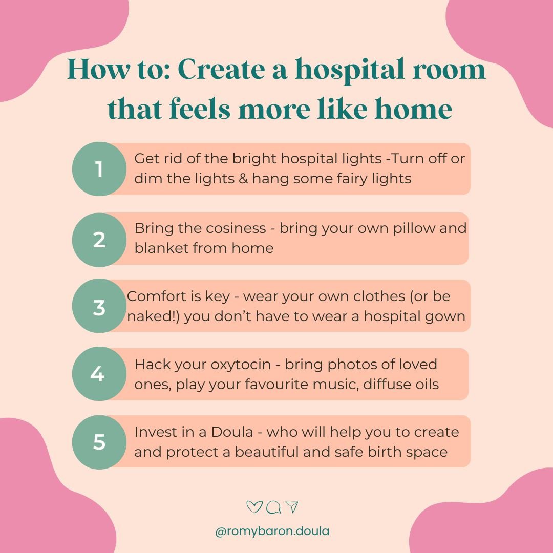 Let's make your hospital room a space where you feel safe, comfortable, and at home. There are so many ways that we can create a beautiful space for you to welcome your babe into the world.

Get in touch via the link in my bio to chat about making yo