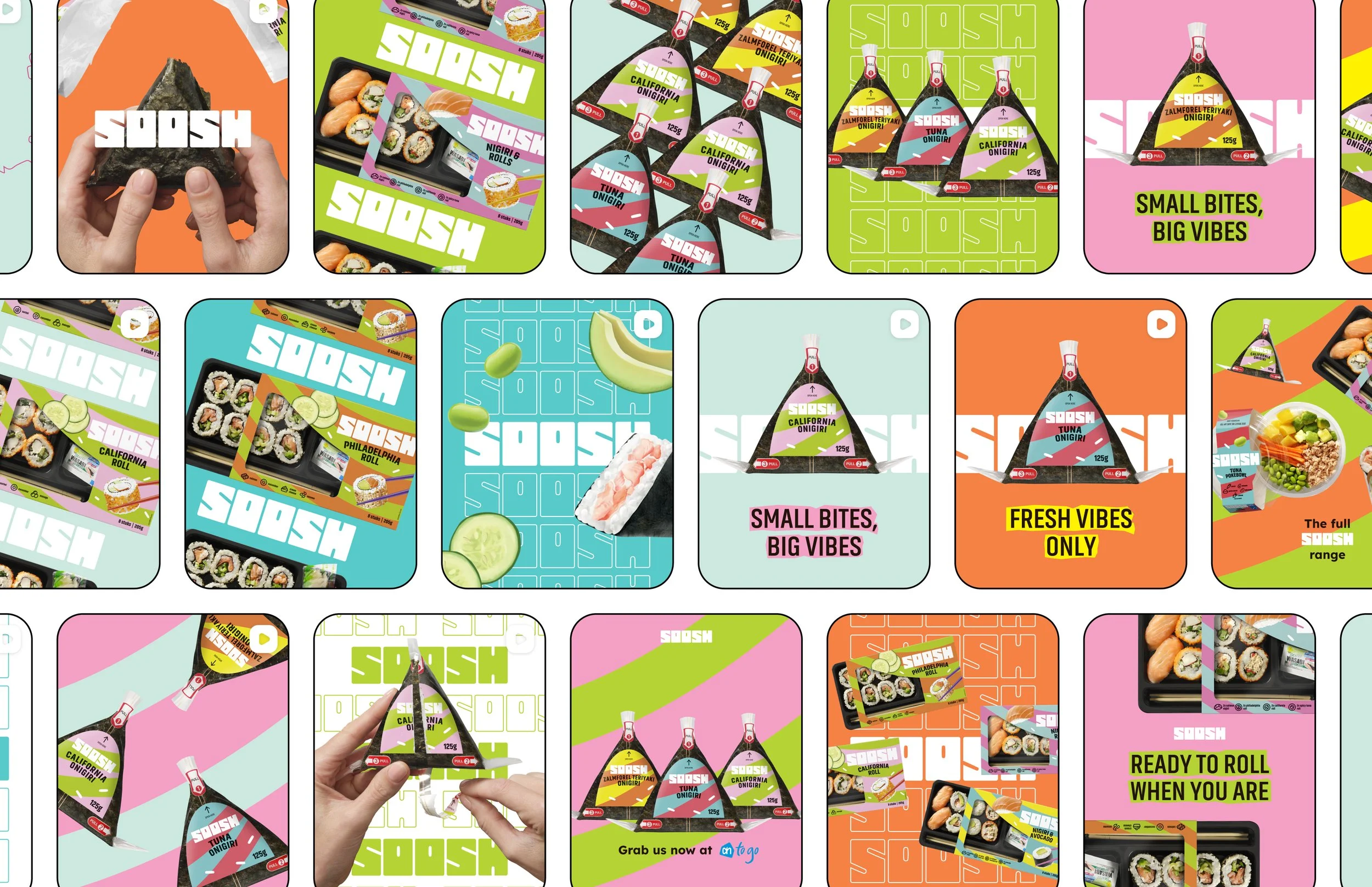 SOOSH Organic Content design