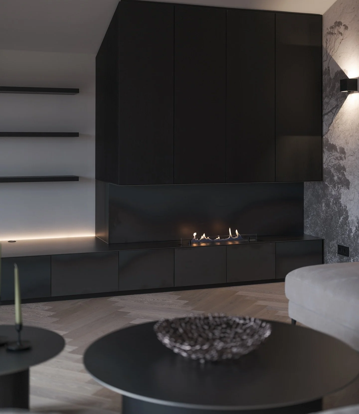 Ein weiteres Projekt in der Endphase: ein Penthouse im Bayerischen Wald f&uuml;r langj&auml;hrige Kunden. 
Es fehlen noch die letzten Schliffe und nat&uuml;rlich die pers&ouml;nlichen Gegenst&auml;nde, die die Wohnung zum Leben bringen. 
#interior #i