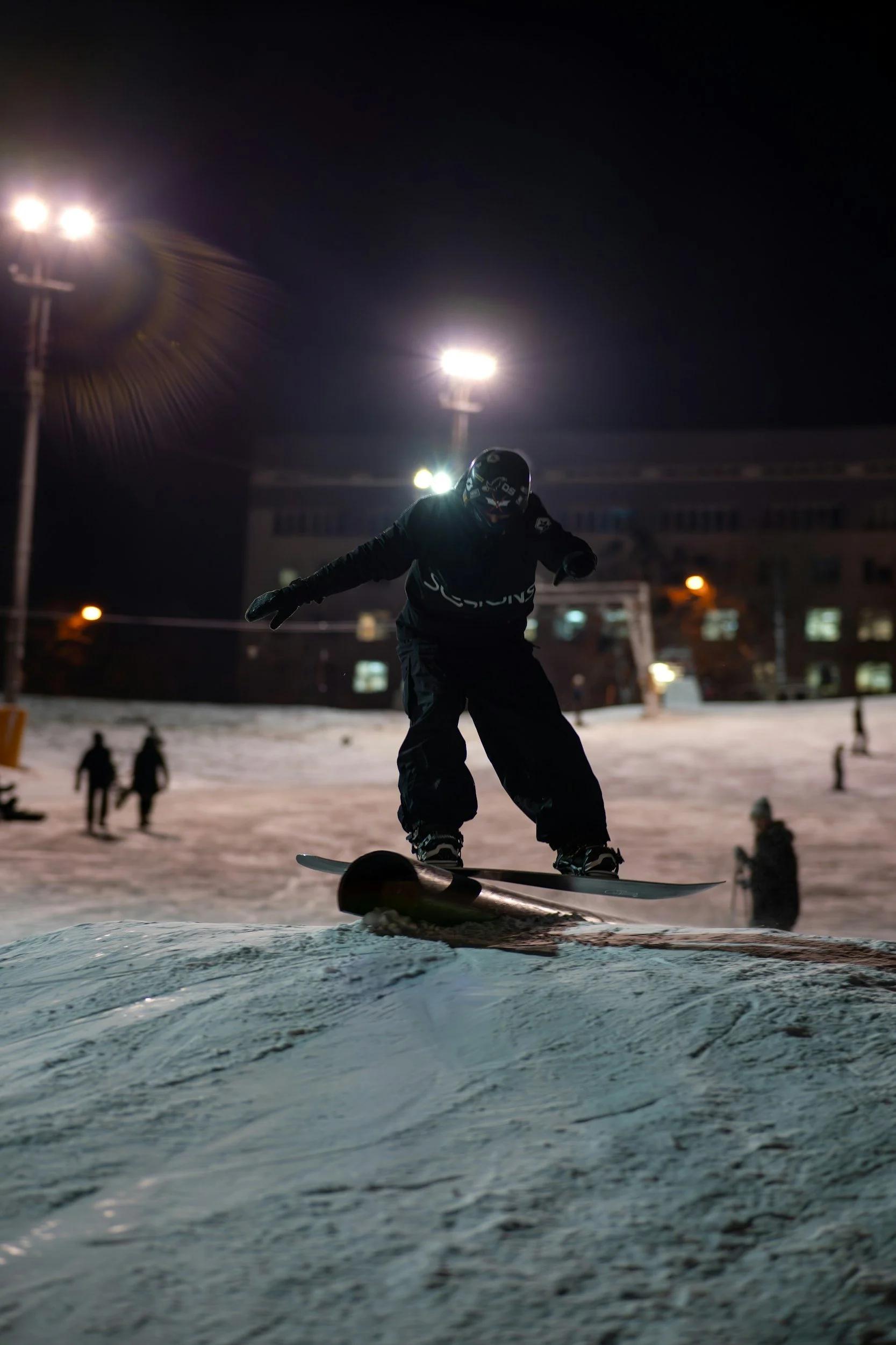 Night Skiing and Snowboarding - Winter Activity - Niseko