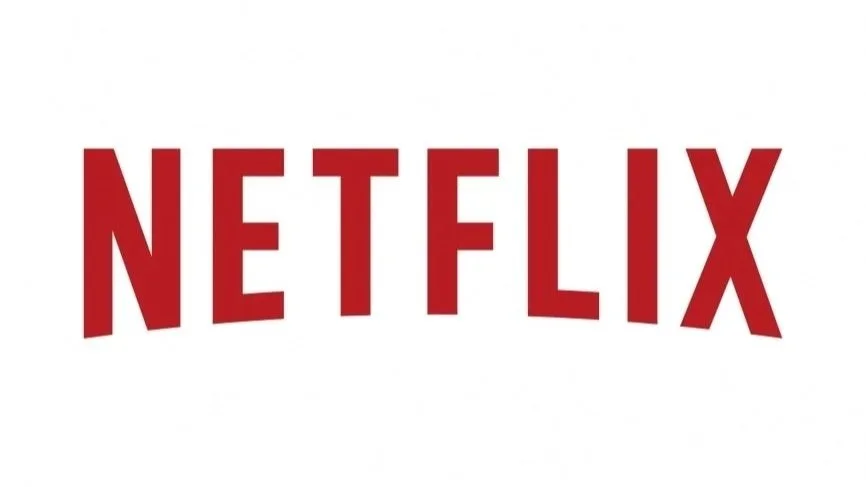 Red Netflix logo on a white background.