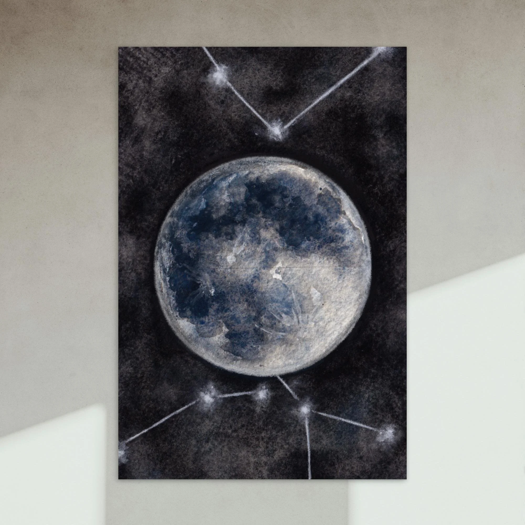 "Blue Moon" Postcard print