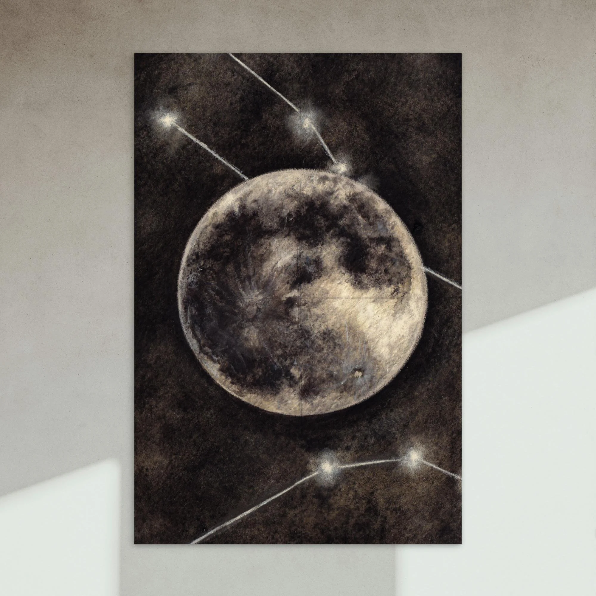 "Twilight Moon" Postcard print