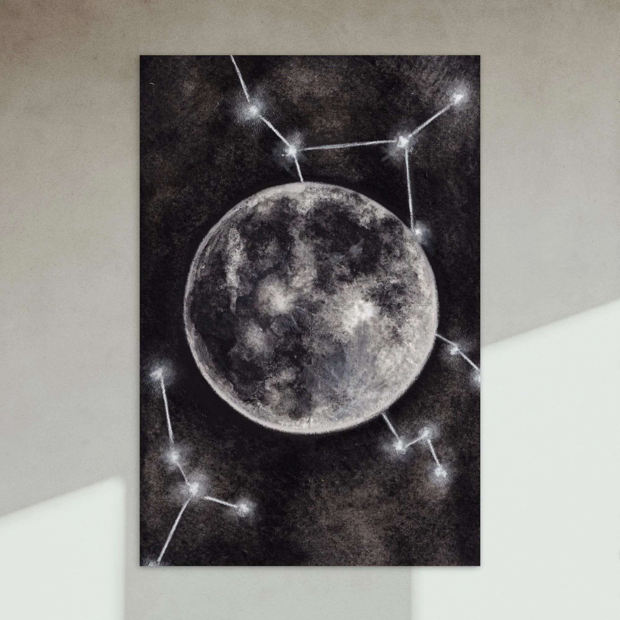 "Black Moon" Postcard print