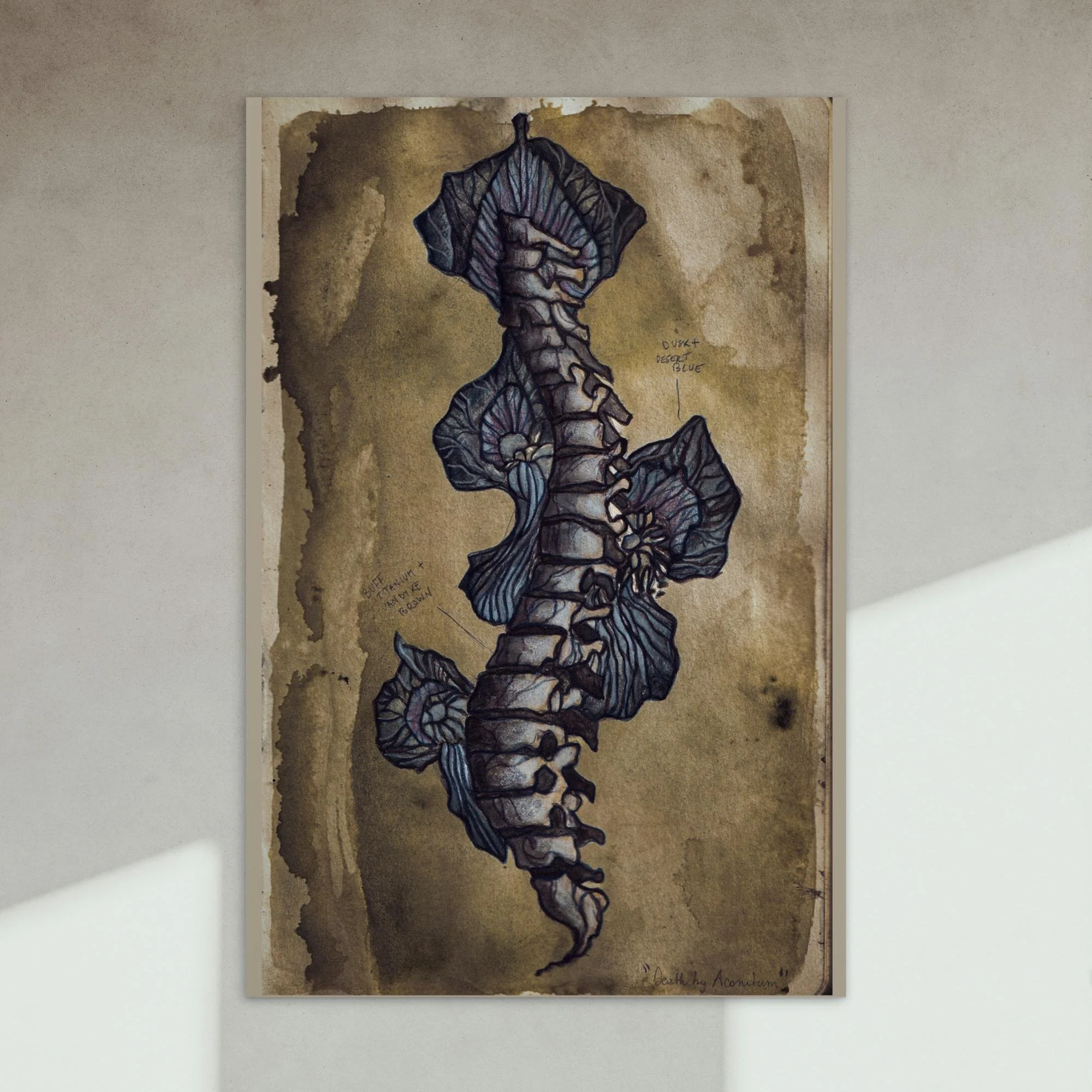 "Death by Aconitum" Postcard print