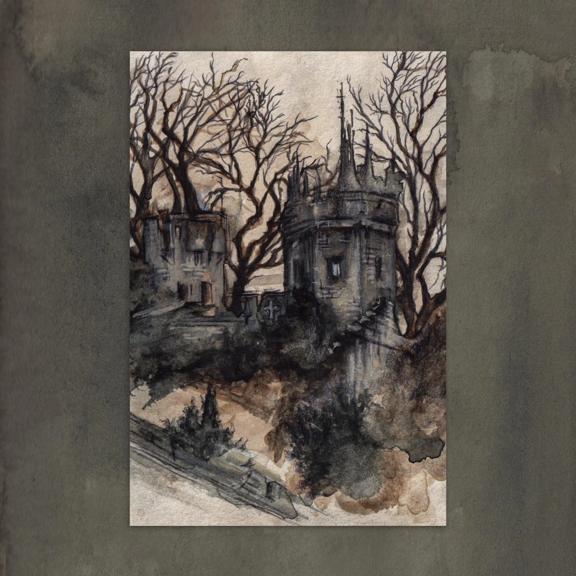"Warwick Tower" - Postcard print