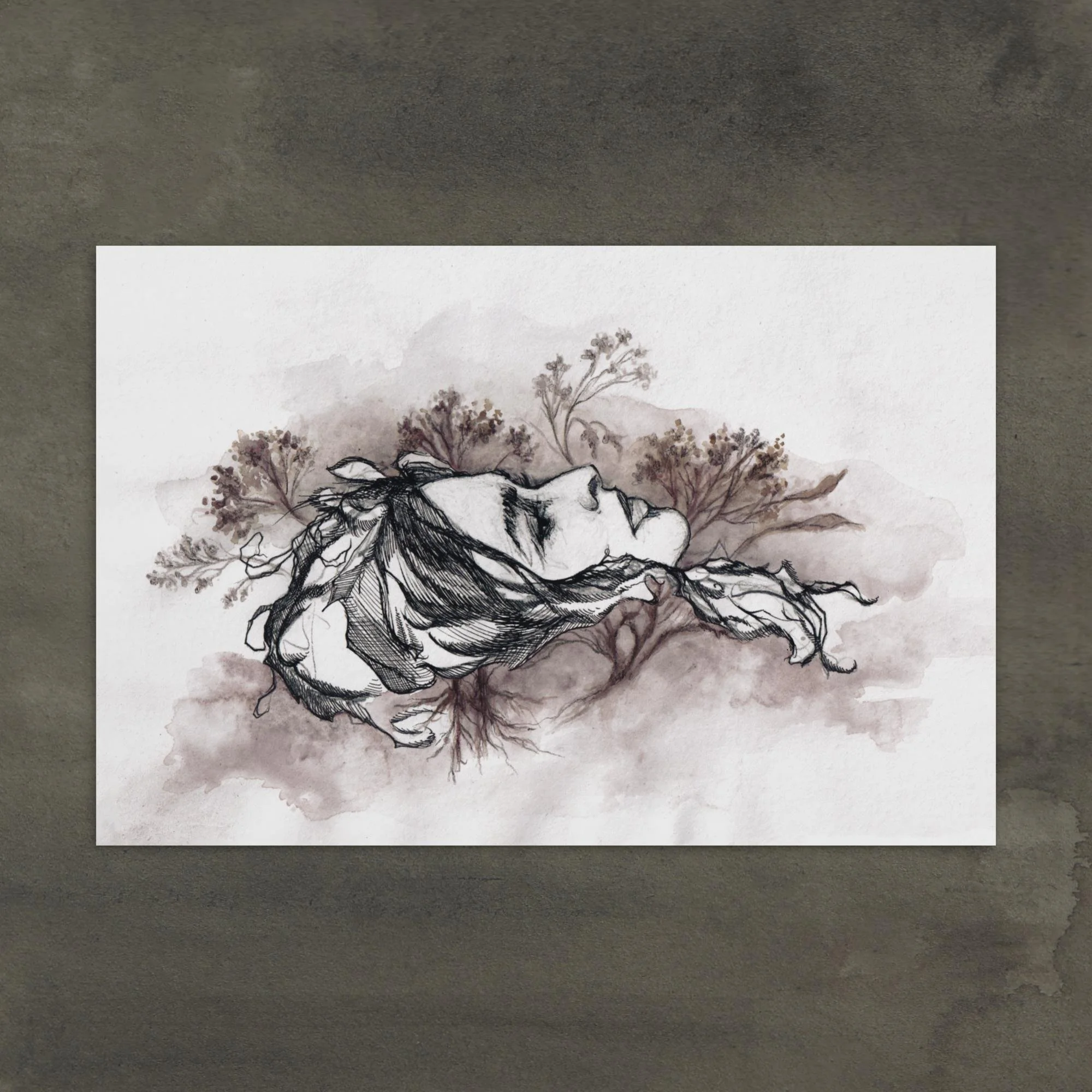 "Ophelia" - Postcard print