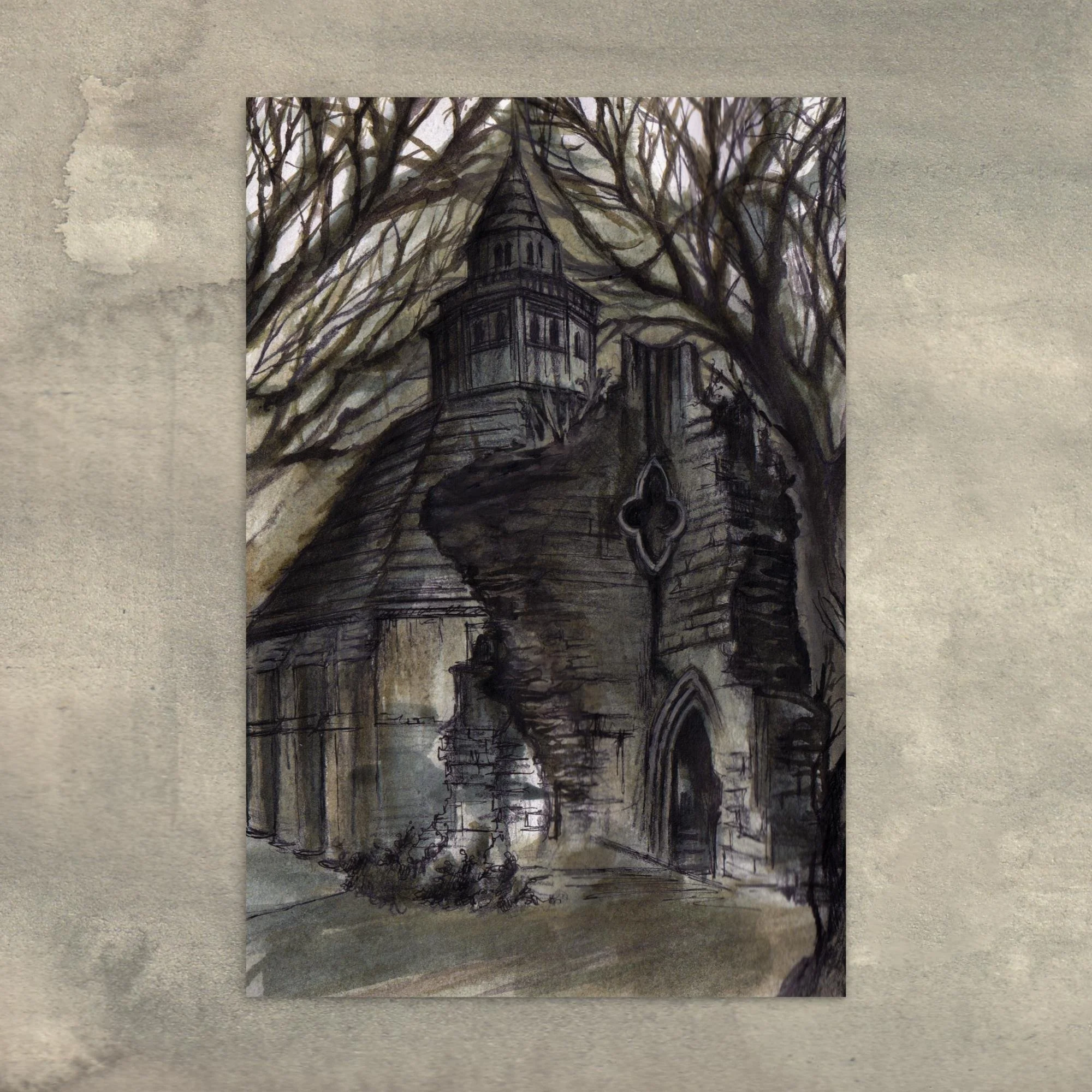 "Glas Ruins" - Postcard print