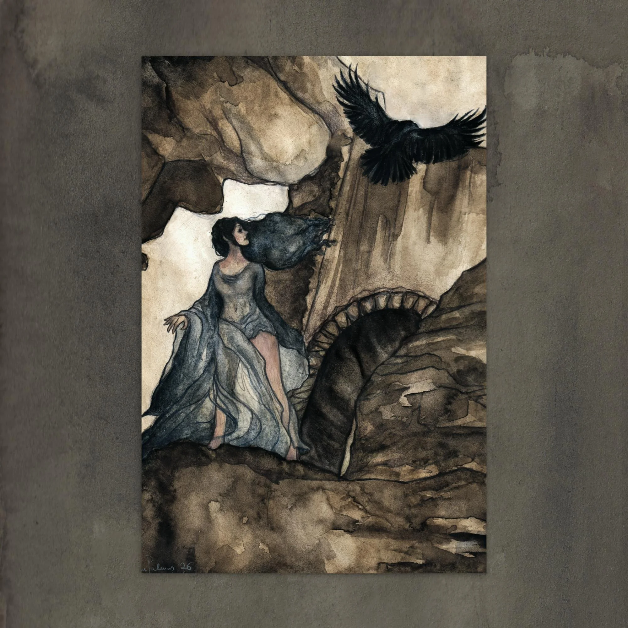 "Untethering" - Postcard print