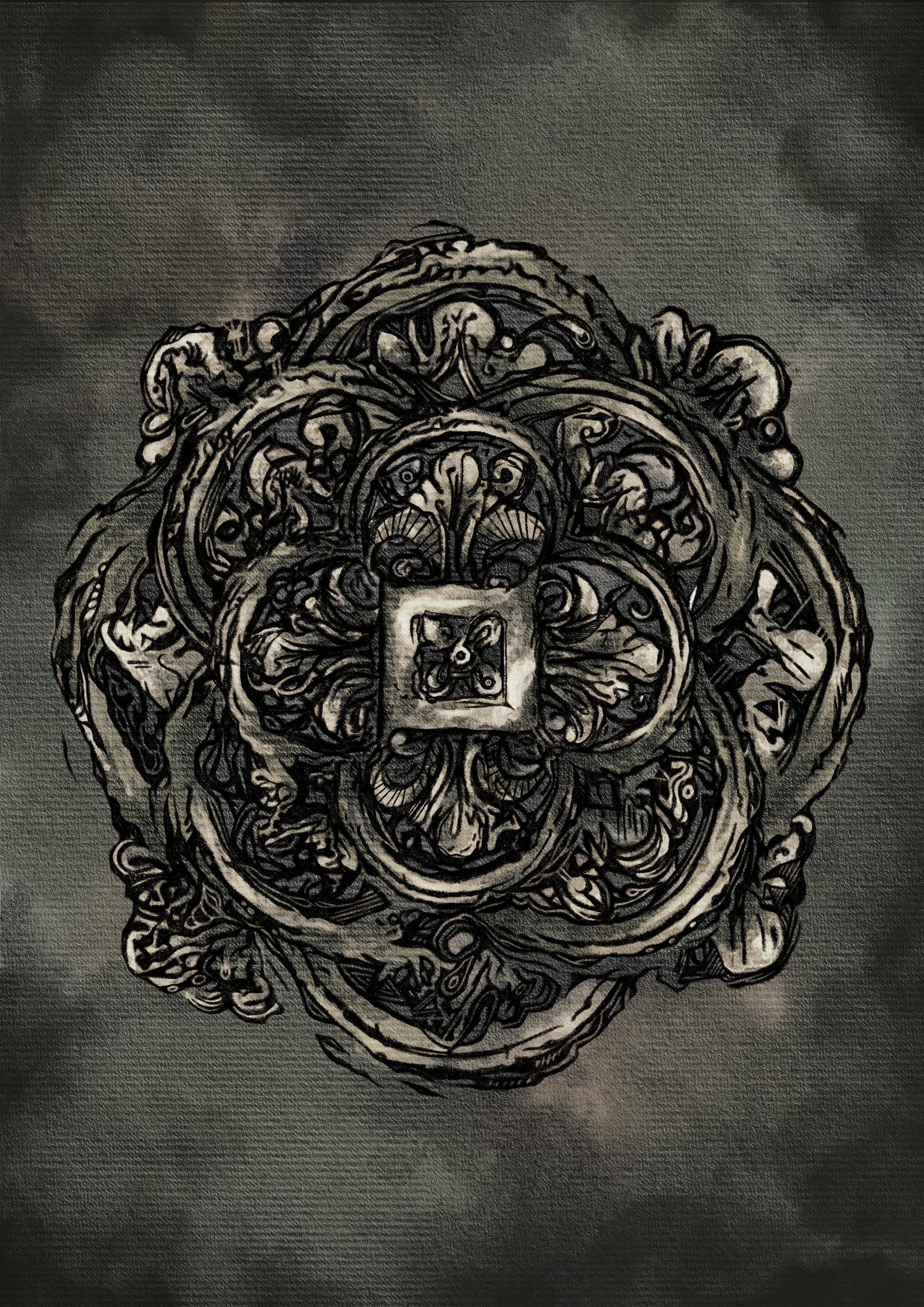 "Medieval Rose" (antique silver)