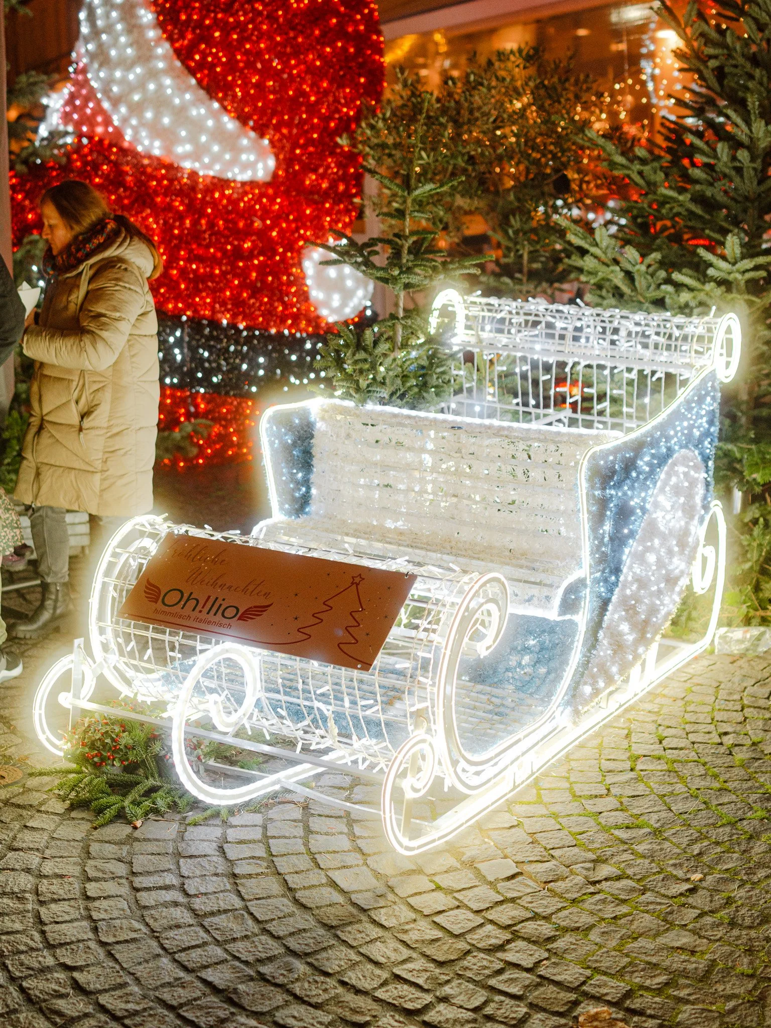 Weihnachtsschlitten perfekt als Foto modell Weihnachtsdekoration für unternehmen