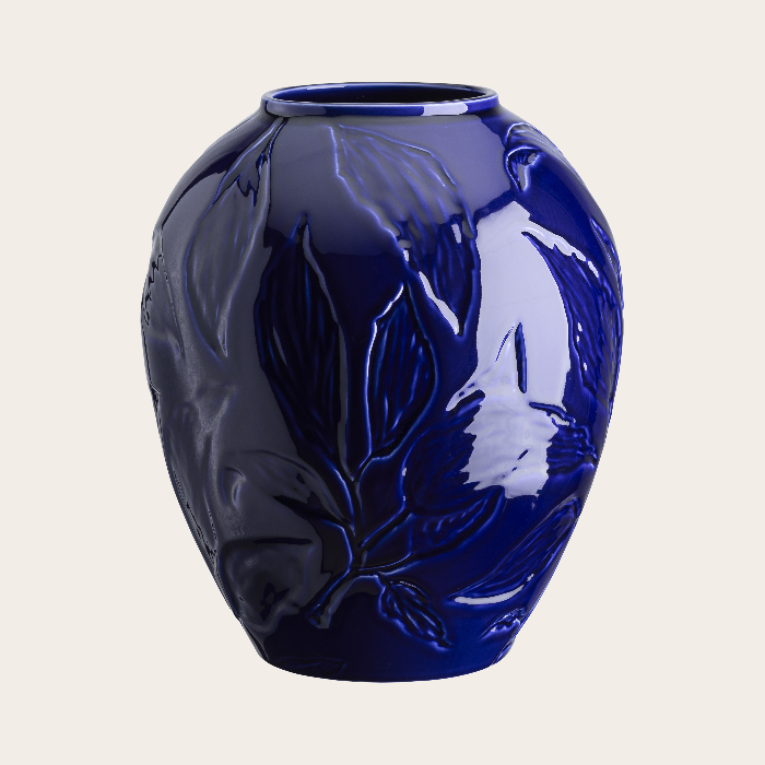 Bergs Potter Florita lasitettu vaasi Agate Blue.png