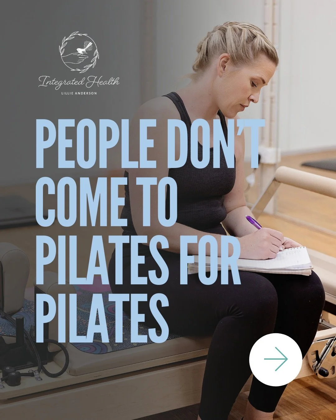 Most people don&rsquo;t walk into Pilates thinking about Pilates.

They come in thinking about life.

&ldquo;I just want to move without pain.&rdquo;
&ldquo;I want to feel stronger again.&rdquo;
&ldquo;I want to get back to the things I enjoy.&rdquo;
