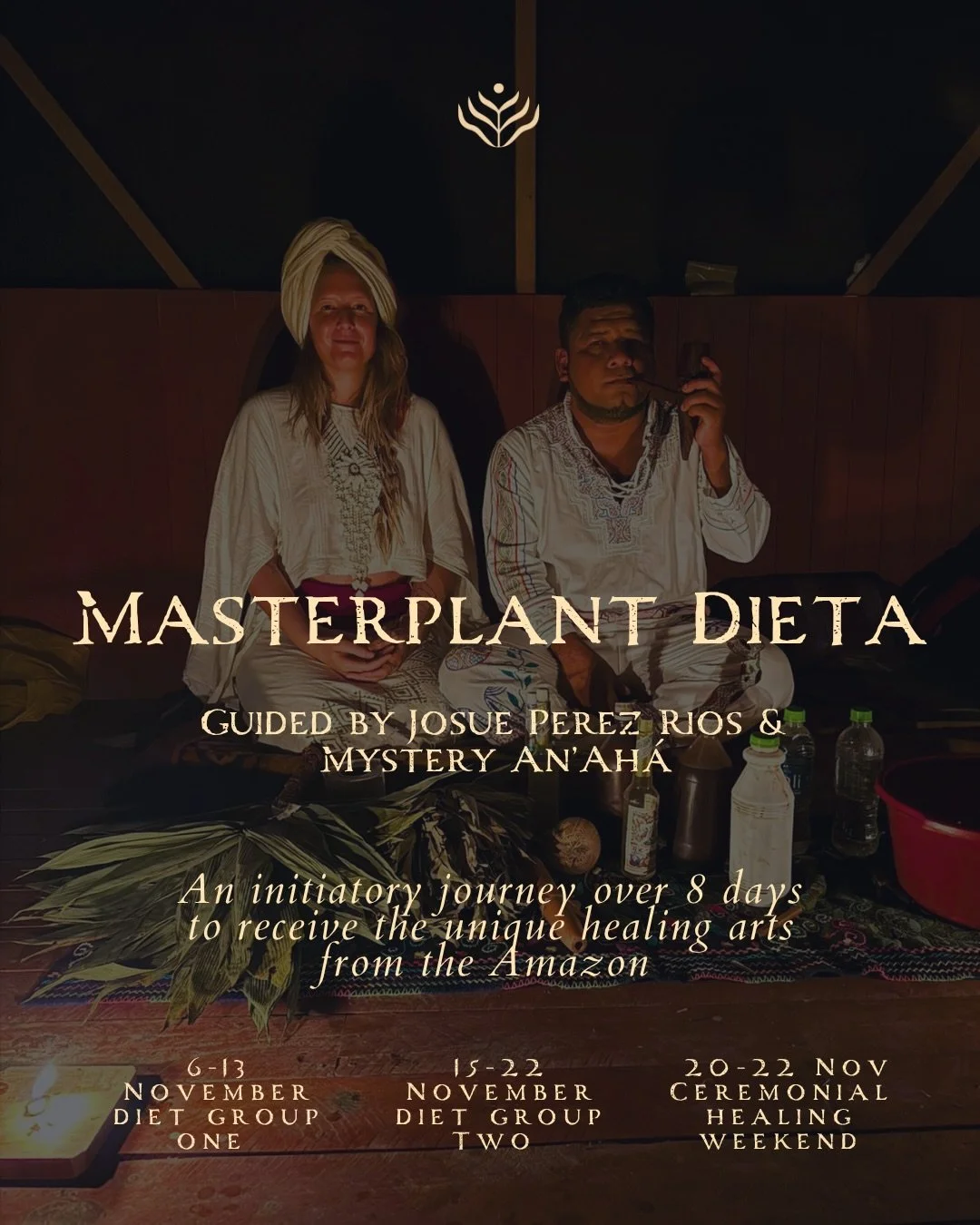 A unique &amp; very rare opportunity to experience the transformational work of the Masterplant diets outside of the Amazon, but in our beautiful sanctuary of @eden.molino in southern Spain.

With deep gratitude in my heart I am celebrating the secon