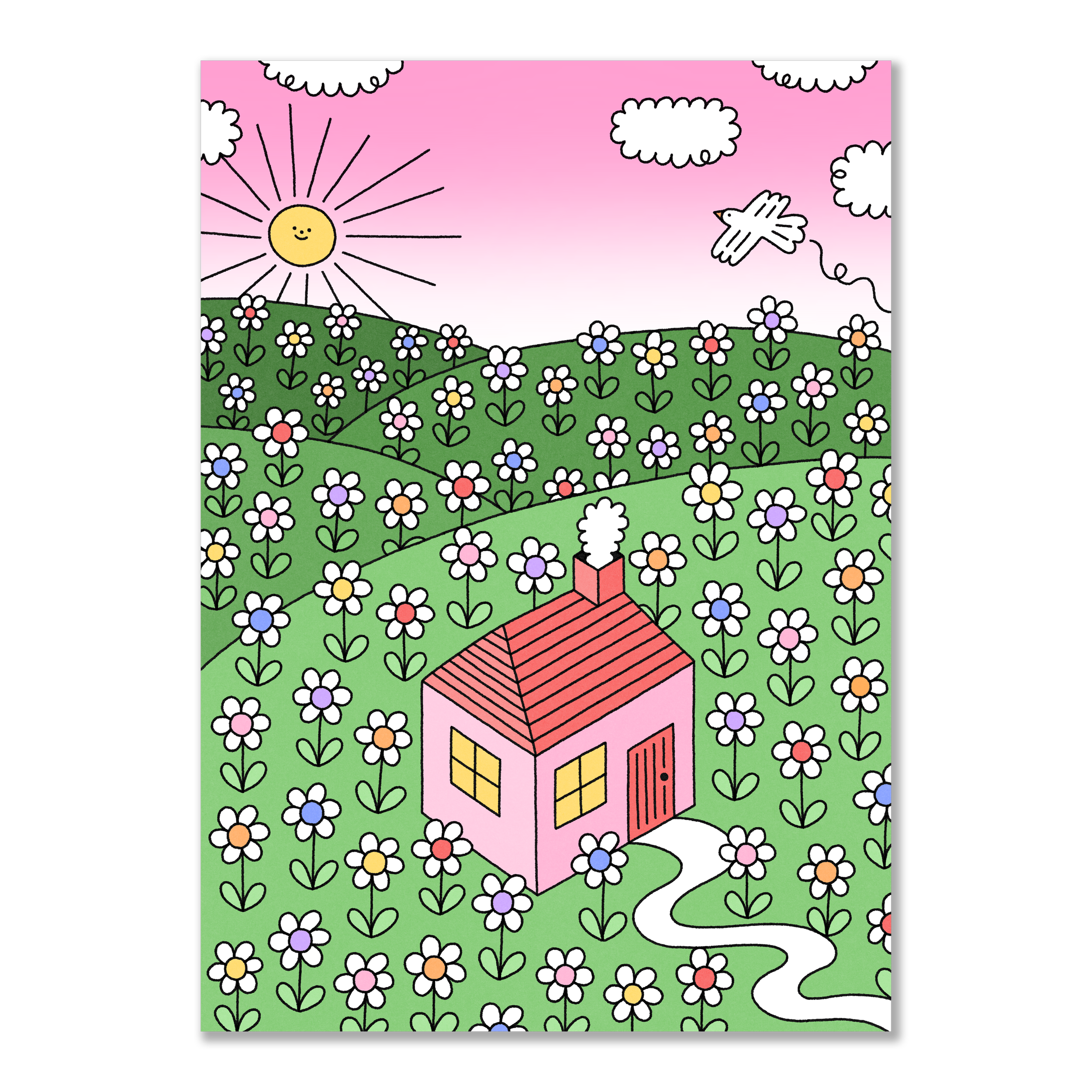 Home Sweet Home Fine Art Print A5/A4/A3