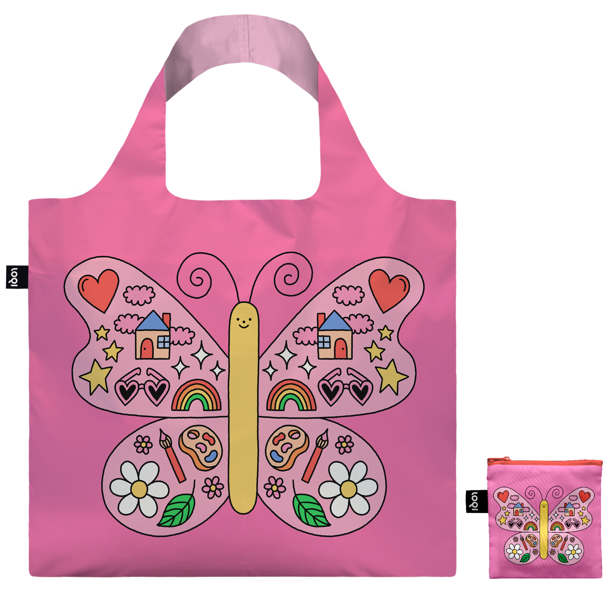 CU.DR.372-LOQI-rosie-pink-rose-tinted-butterfly-bag-with-zip-pocket-front.png
