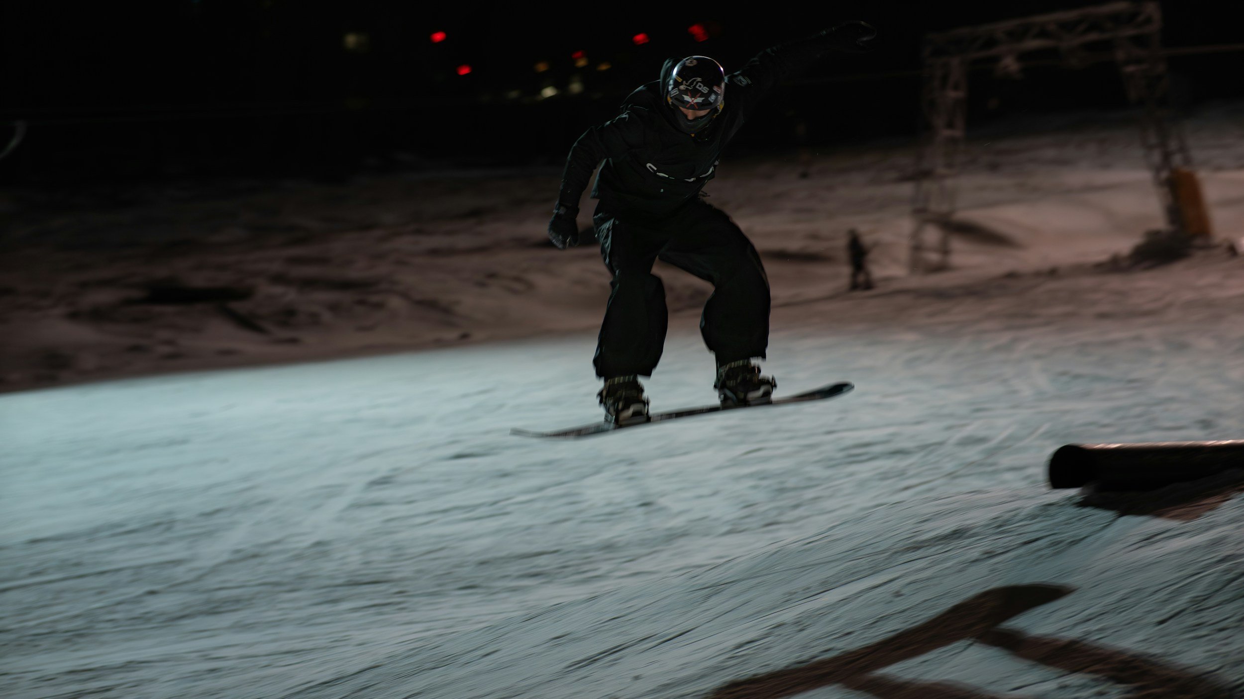 Night Skiing and Snowboarding - Winter Activity - Niseko