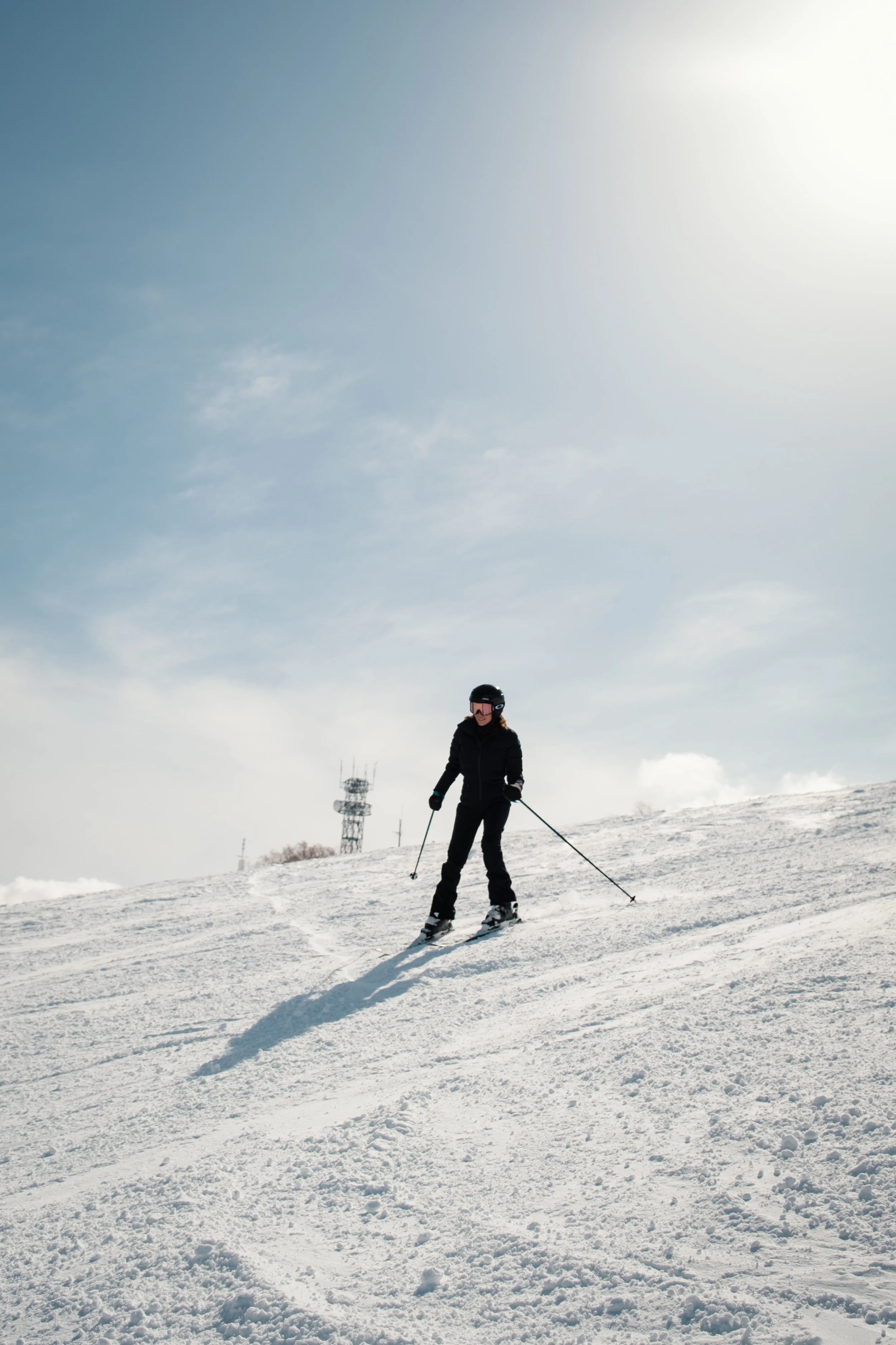 Woman Skiing in Niseko