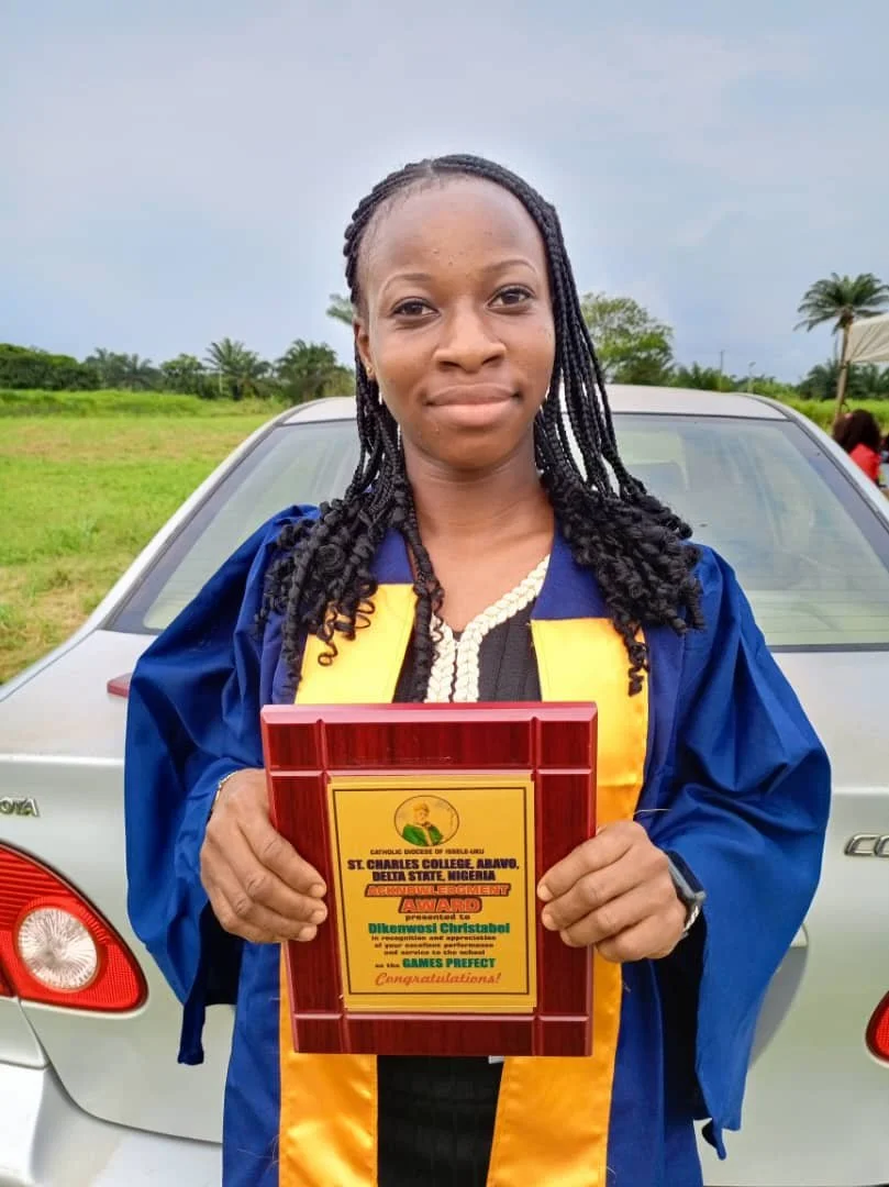 Miss. Nwoga Christabel, Best sports girl of the year 2025...#20,000 + Plaque