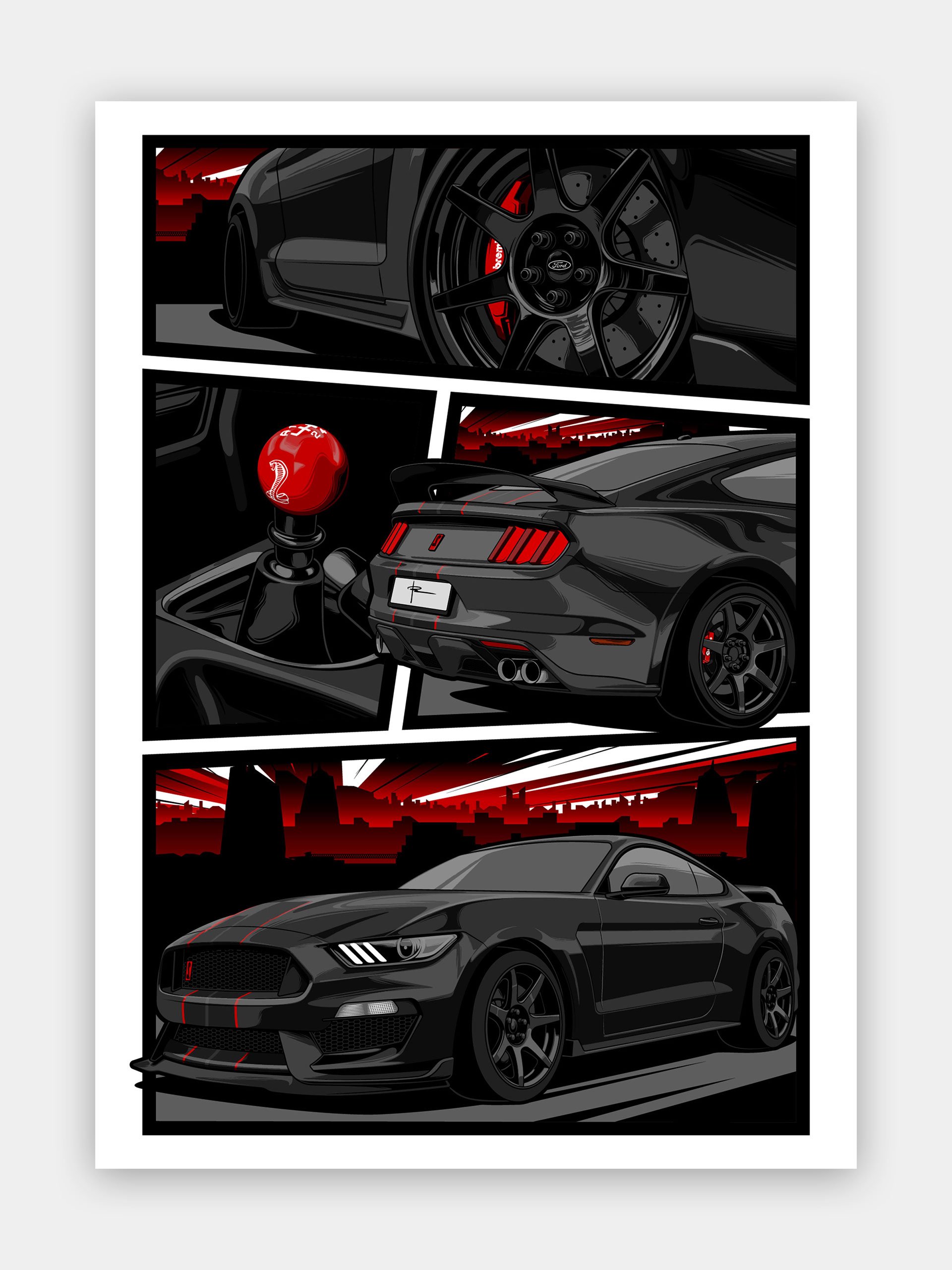 Shelby Art Poster