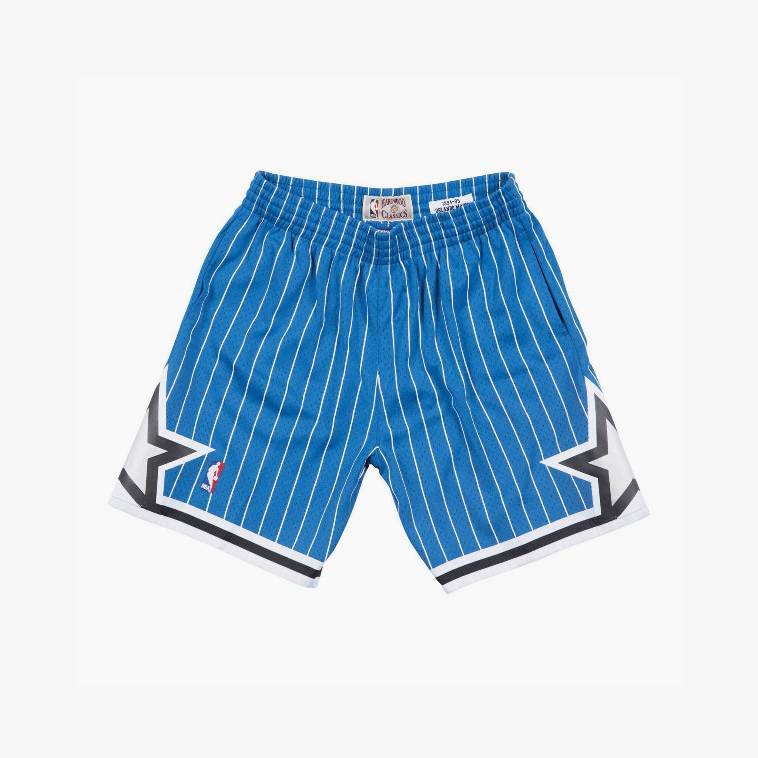 Mitchell & Ness Men's Blue Orlando Magic 1994/95 Hardwood Classics Swingman Basketball Shorts