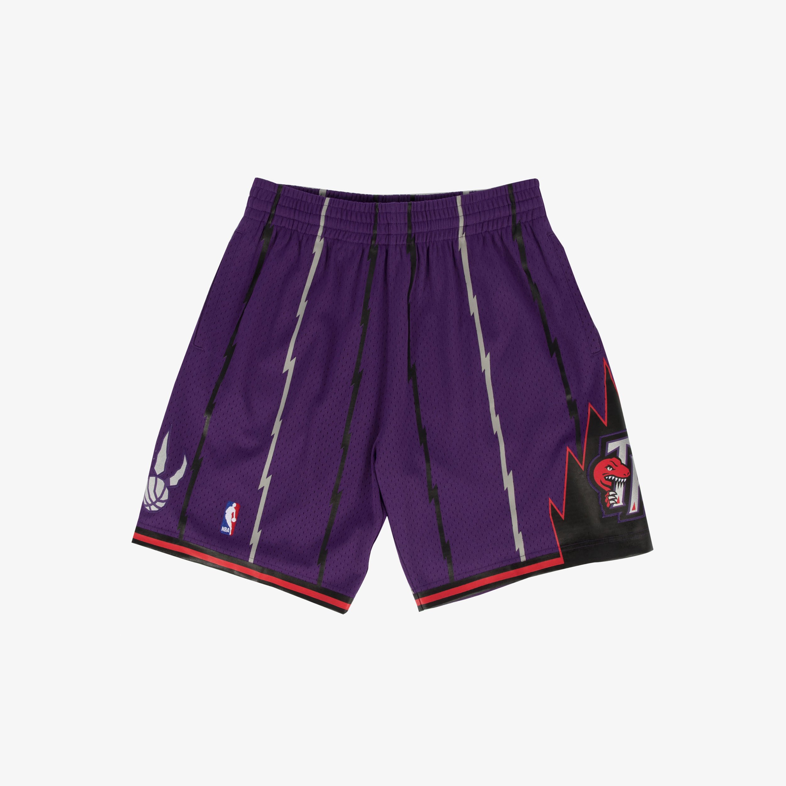Mitchell & Ness Men's Purple Toronto Raptors 1998/99 Hardwood Classics Swingman Basketball Shorts