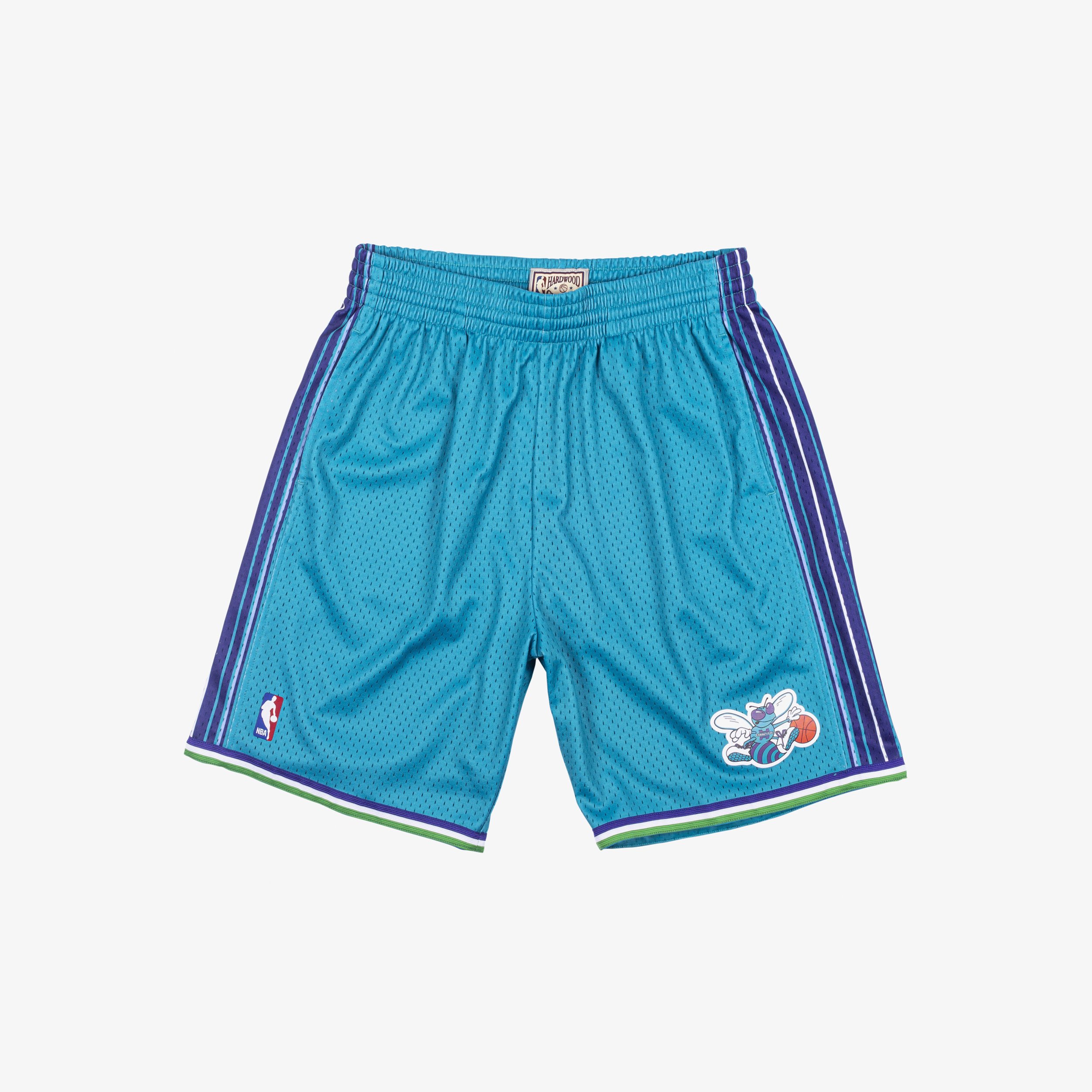 Mitchell & Ness Men's Teal Charlotte Hornets 1999/00 Hardwood Classics Swingman Basketball Shorts