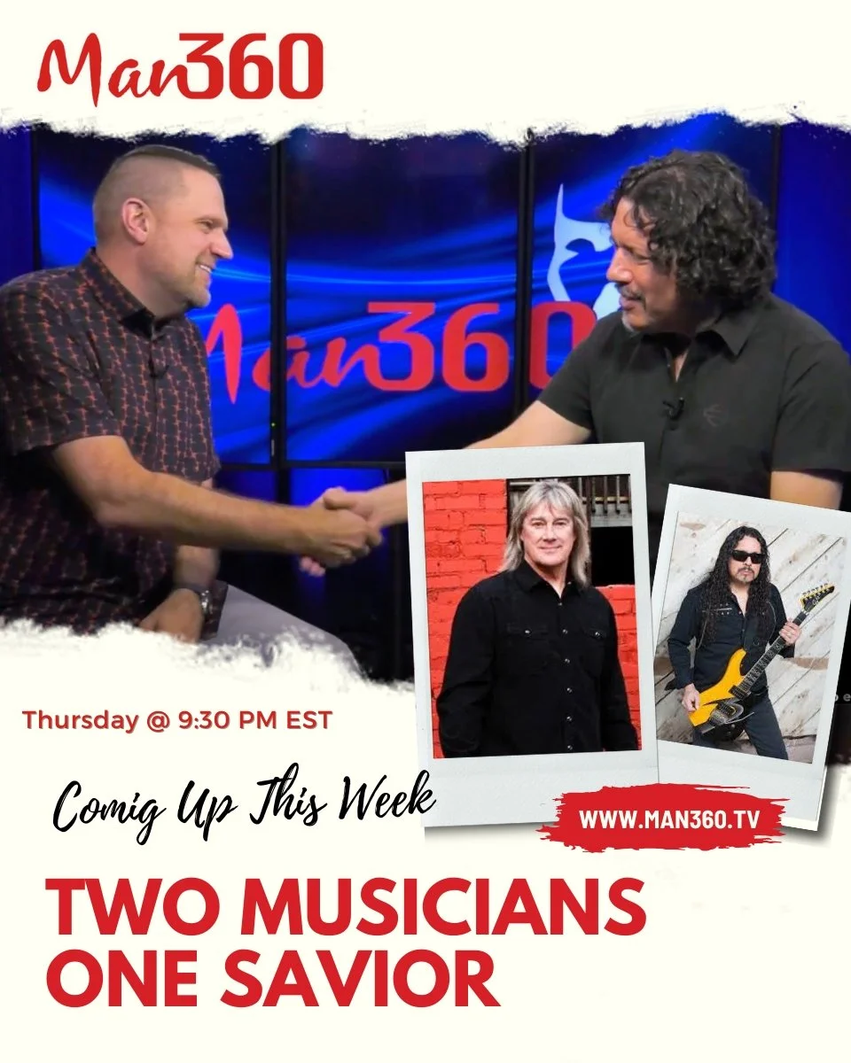 🔥 Faith. Music. Legacy - Two Musicians. One Savior.

🎸✨ Take a trip back to the 80s with Man 360! Host Bryan sits down with Christian music legends John Schlitt of Petra and Oz Fox of Stryper.

They open up about their faith, powerful testimonies, 