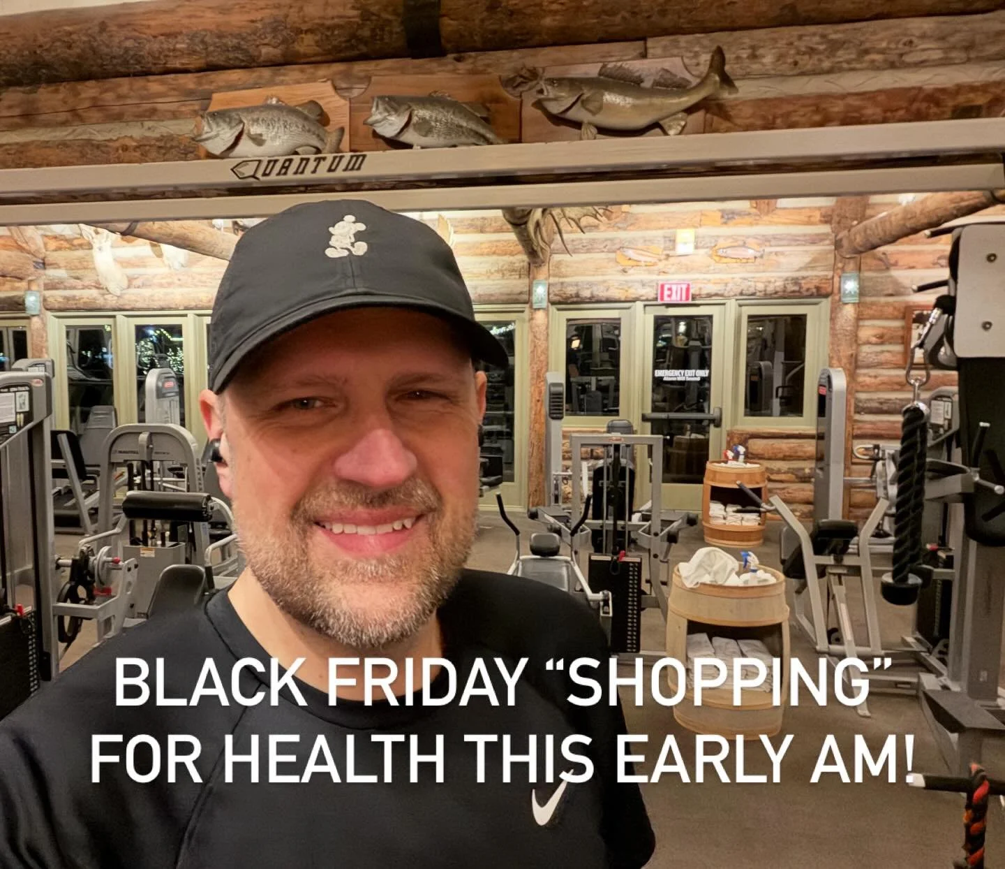 Did a little #blackfriday &ldquo;shopping this am in the gym! Shopped for health in my back, legs, arms, back, and core! LOL