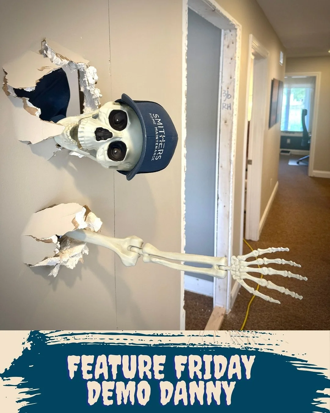 🛠️ Feature Friday: Meet Demo Danny, Our Wall-Bustin’ Wonder! 💀💥
This week, we’re breaking boundaries and introducing Demo Danny — the demolition dynamo of Smithers Home Maintenance! When there’s a wall standing between you
