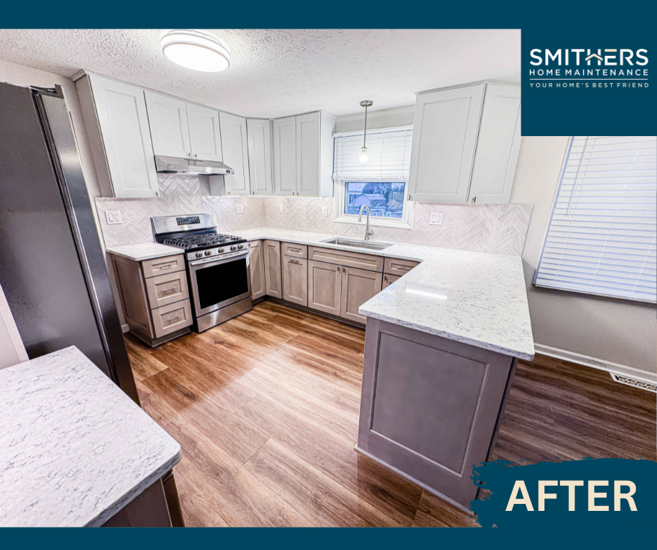 Two Tone Kitchen White Perrysburg Smithers Home Maintenance 1.png