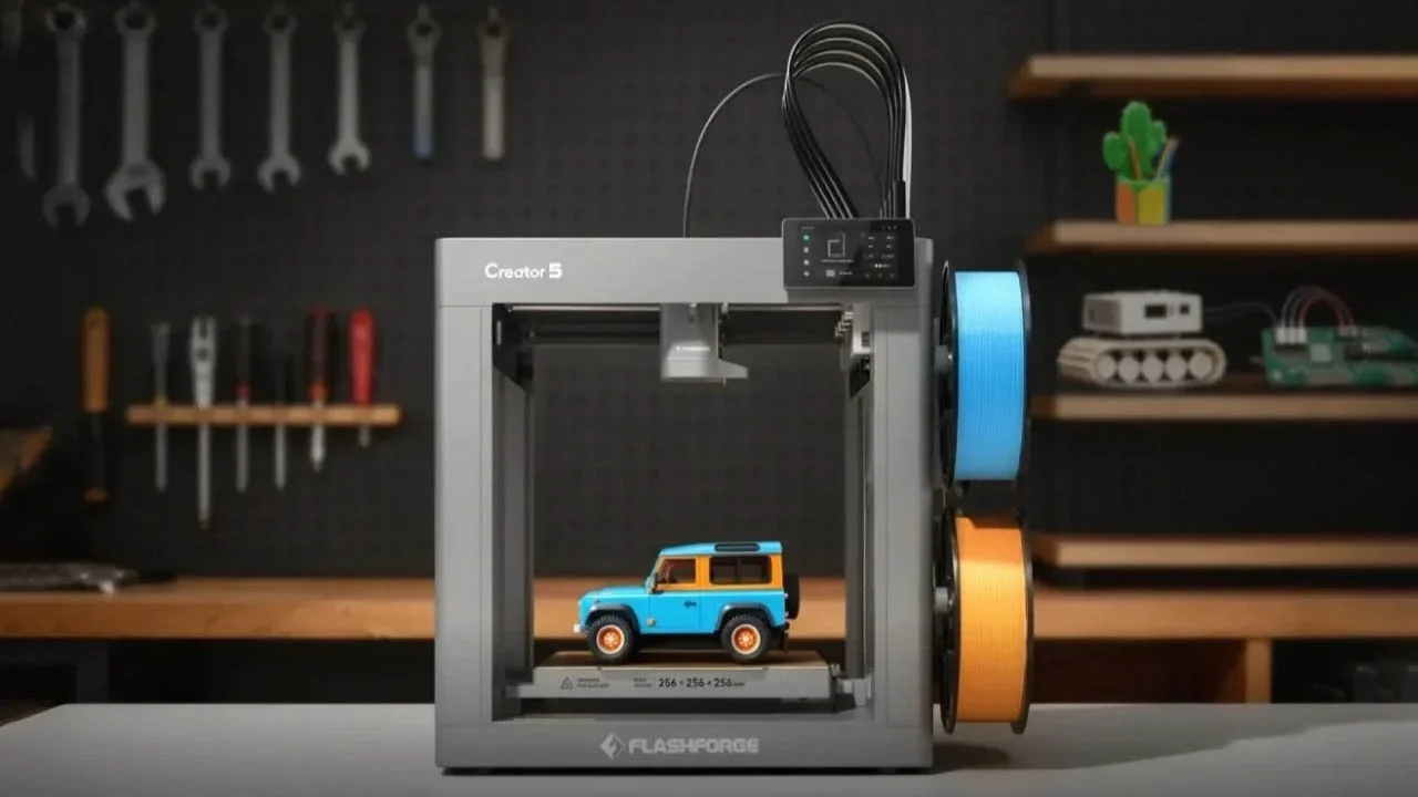 Creator 5 in a workshop