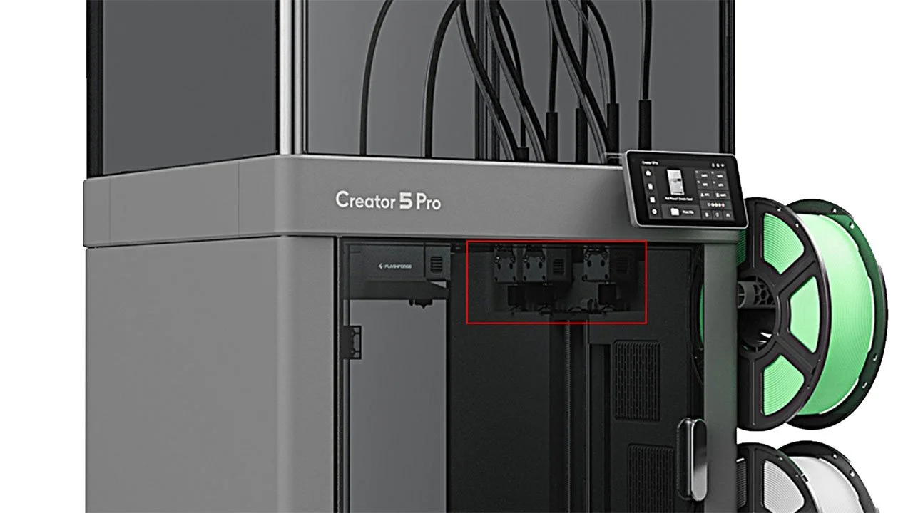 Flashforge Creator 5 Creator 5 Pro Tool Changer 3D Printers Leaked 