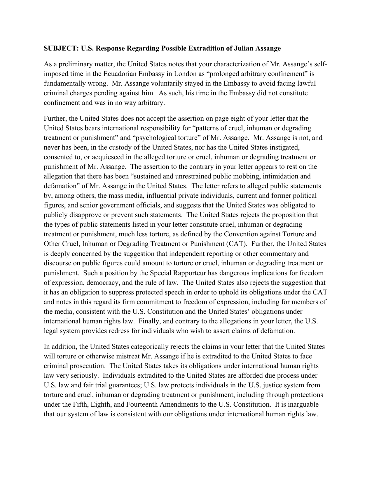 Microsoft Word - 087-19R - U.S. Response to SR Regarding Possible Extradition of Julian Assange-2.png