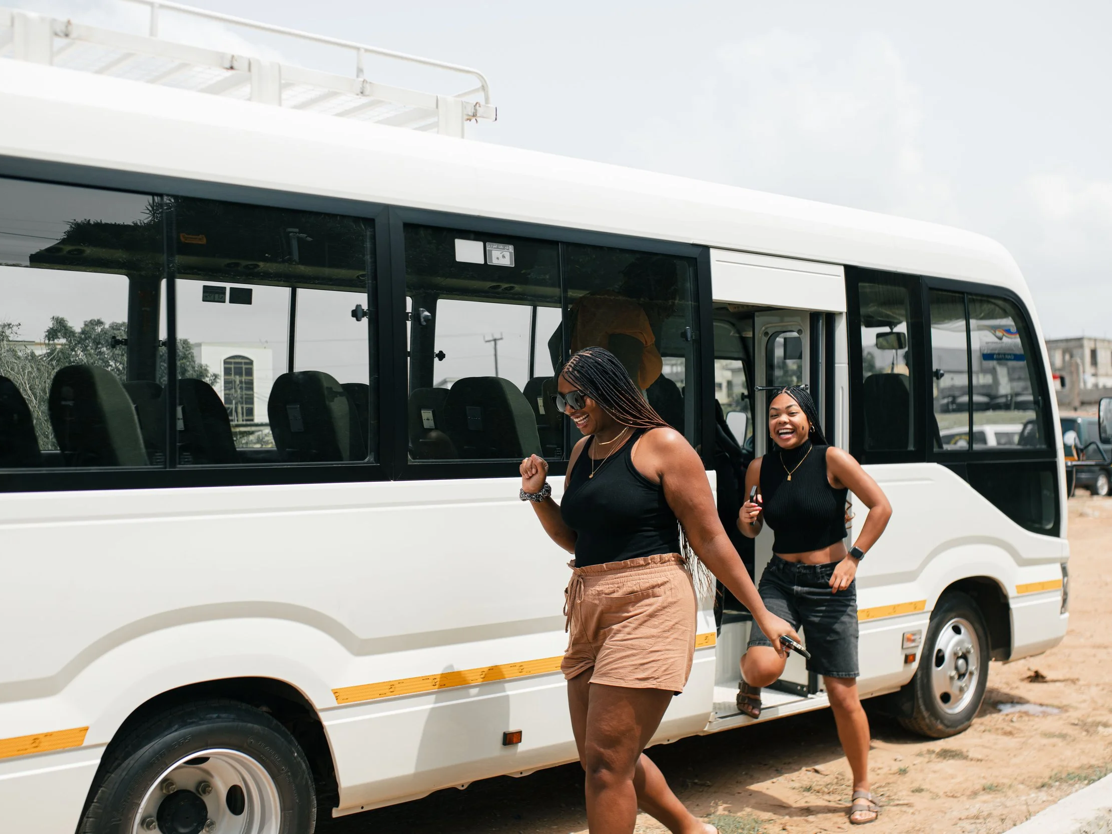 Toyota Coaster Bus Rental in Tema