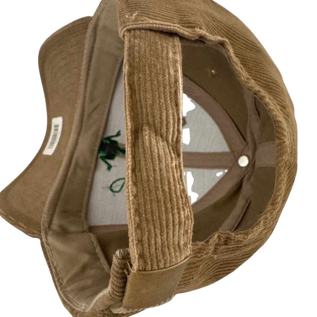 one-of-a-kind-just-breathe-brown-corduroy-hat-green-embroidery-back.webp