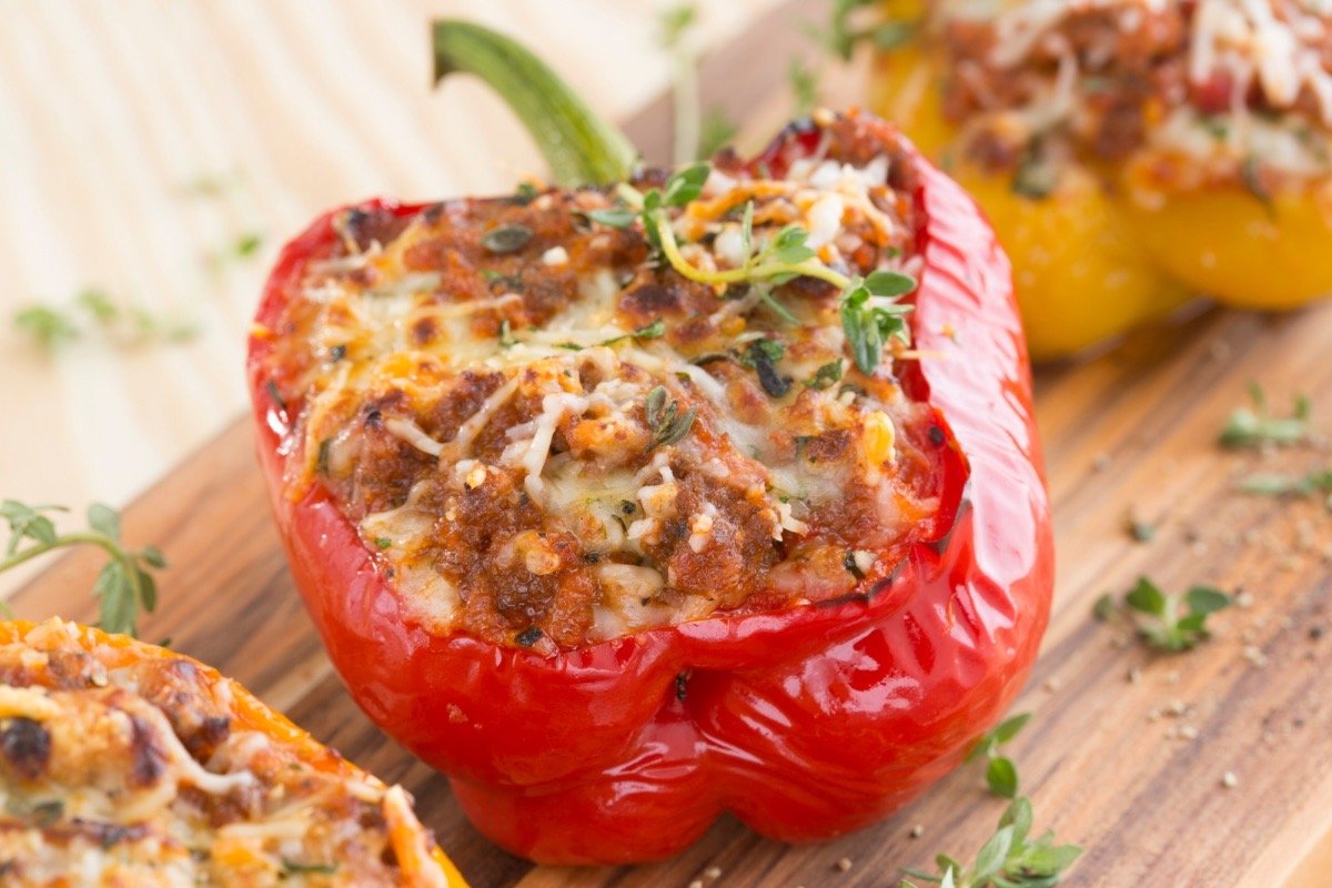 Stuffed pepper dish reflecting Armenian diaspora cooking and food as cultural preservation in The Bastard of Istanbul.