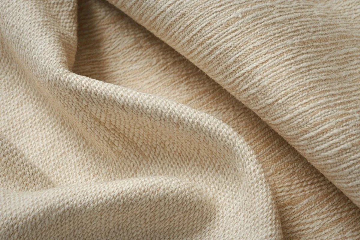 Organic linen fabric showcases quality and texture, the foundation of a sustainable summer wardrobe that lasts season after season.