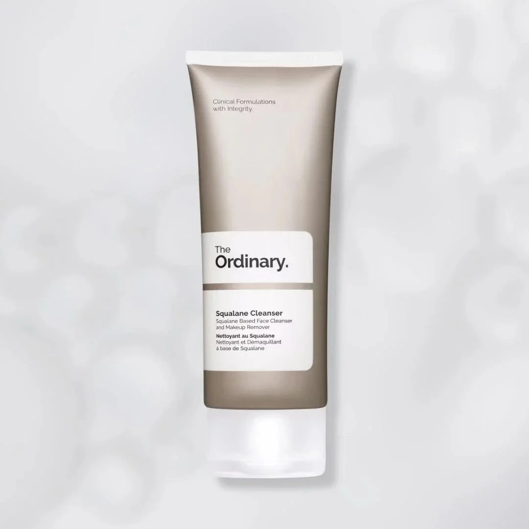 squalane cleanser removing makeup and impurities for gentle nighttime cleansing
