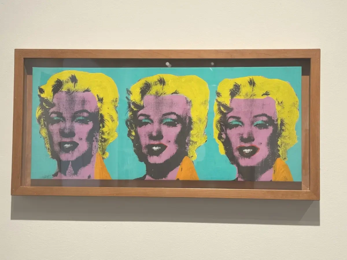 Marilyn Monroe silkscreen canvas by Andy Warhol