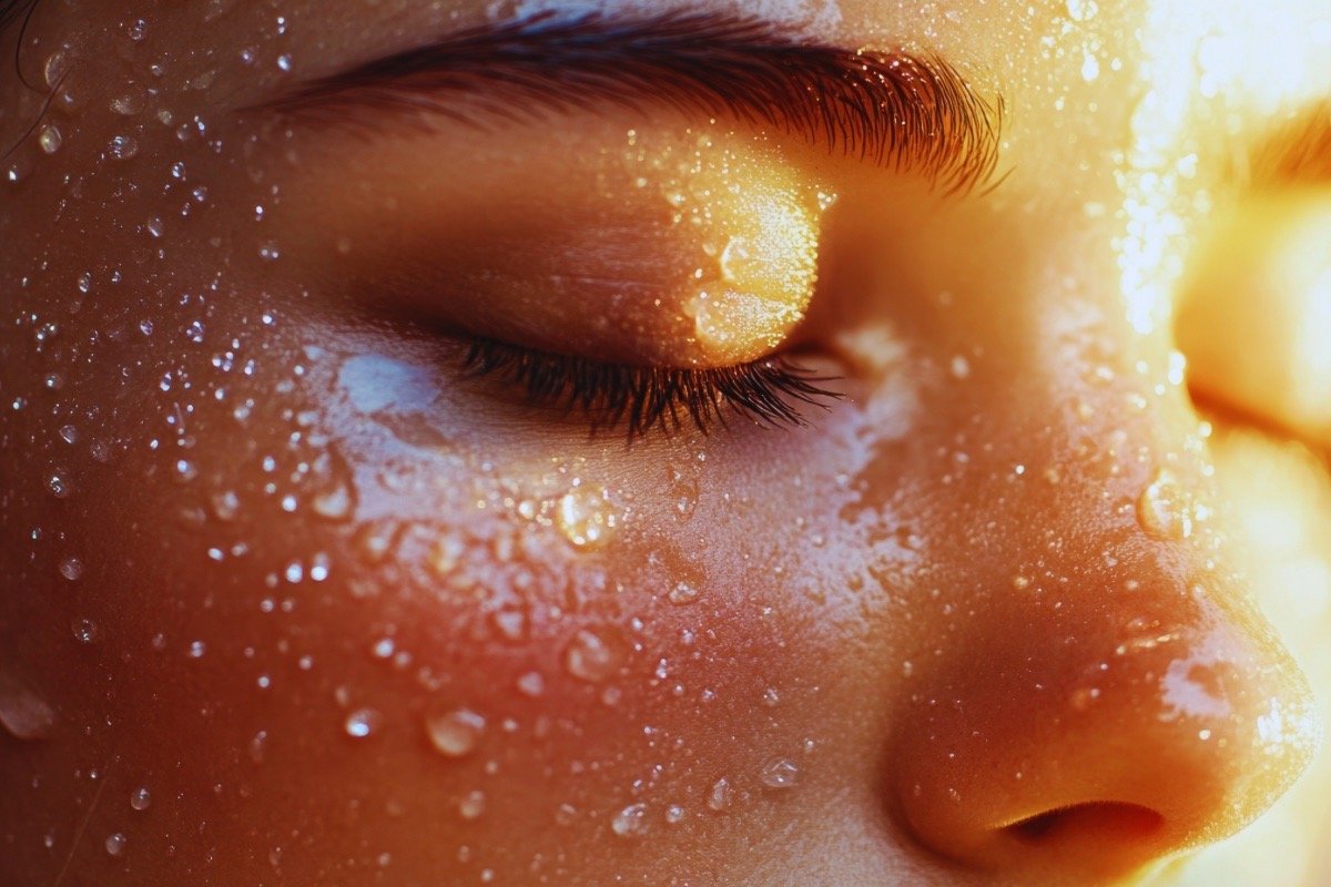 Close-up of hydrated skin showing a healthy moisture barrier, illustrating calm, resilient skin supported by proper skin barrier repair.