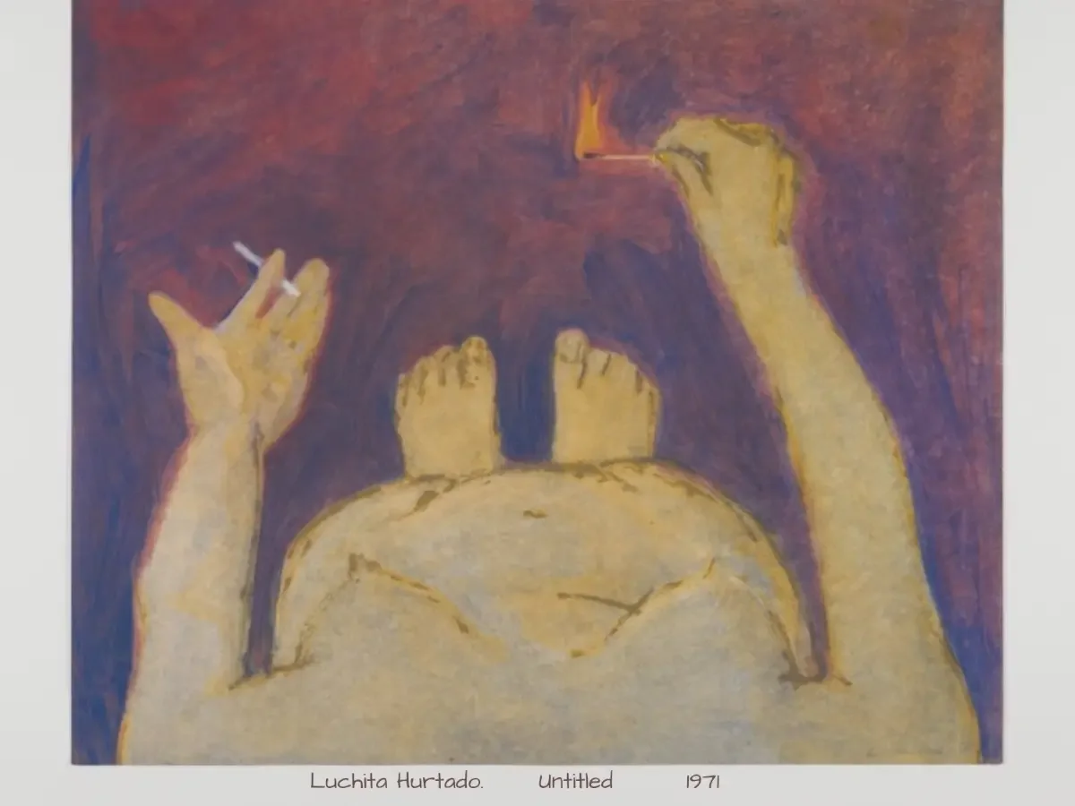 Luchita Hurtado "Untitled" 1971 painting. What Five Hispanic Artists Made Visible editorial essay. Luchita Hurtado’s work explored the connection between identity, nature, and the human experience.
