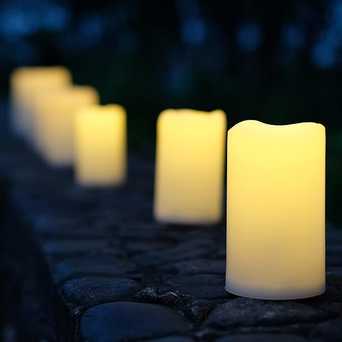 Medim LED Warm Pillar Candle $5
