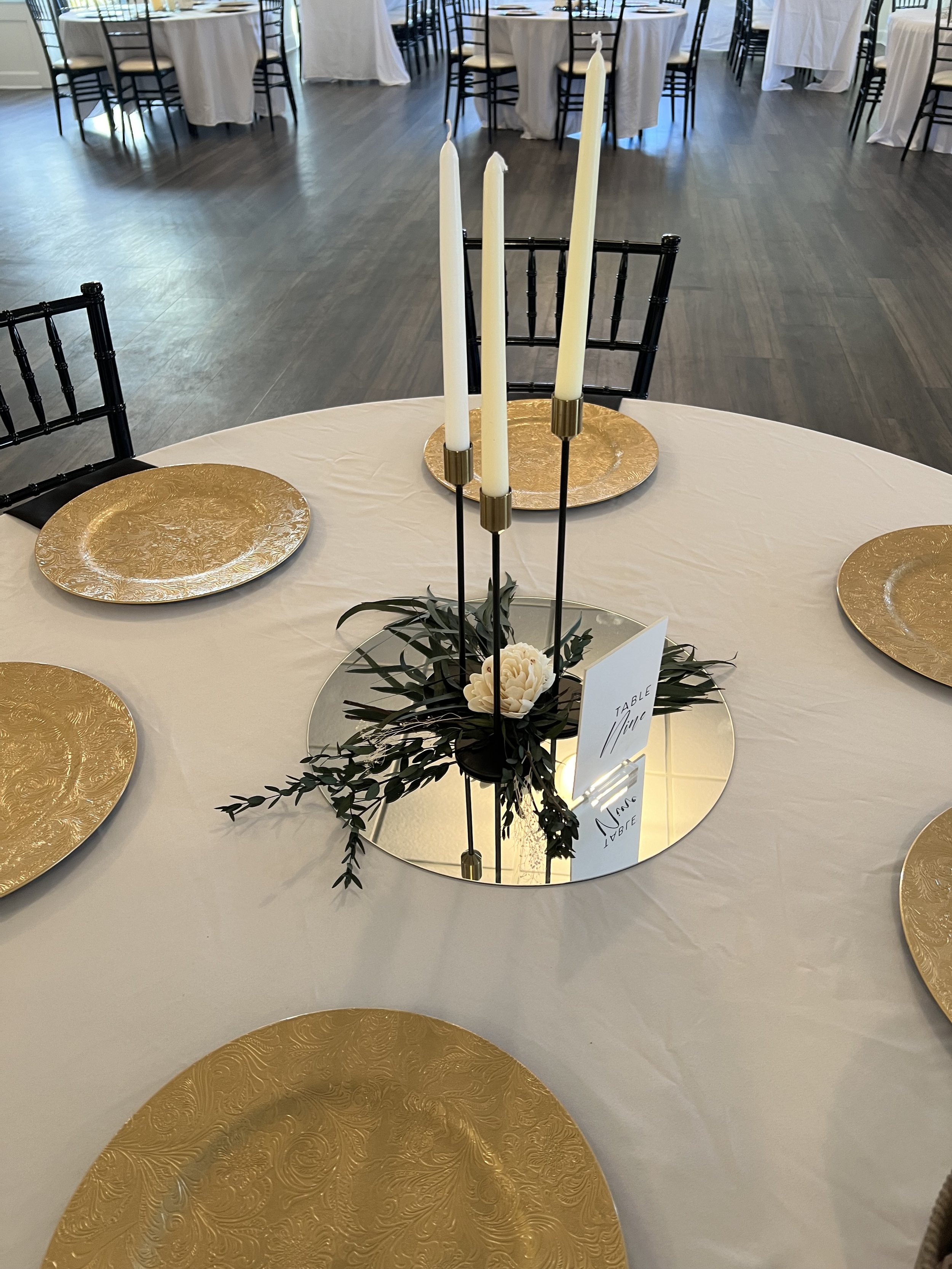 Circle Mirror Centerpiece