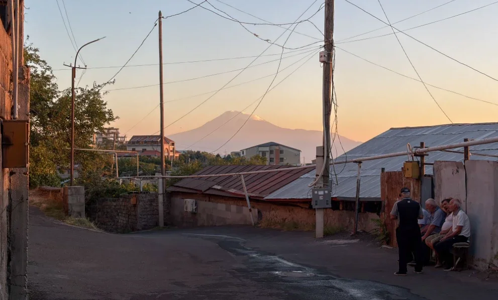 View of Mount Ararat from Hin Nork.