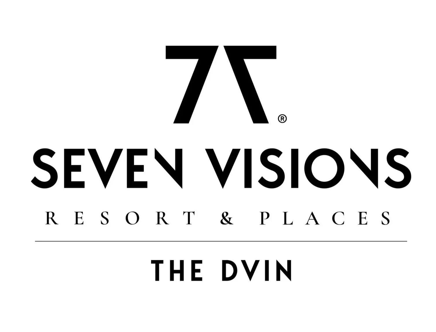 Logo for Seven Visions Resort & Places with a stylized icon and text.