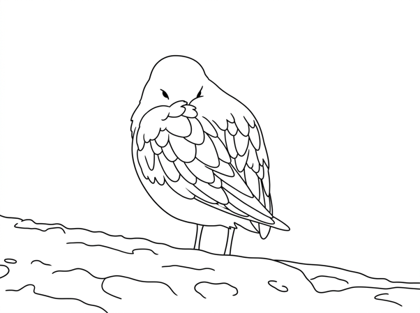 Joanne Kori's Sanderling artwork
