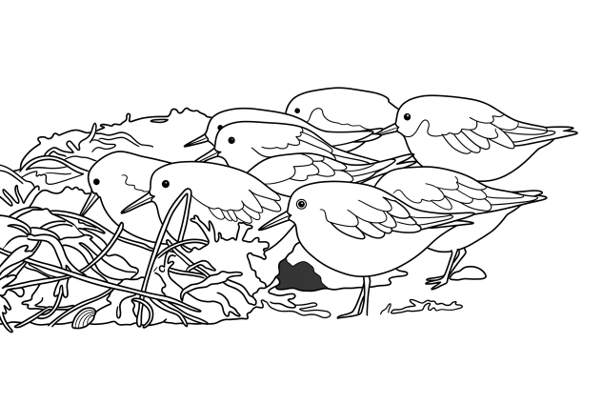 Joanne Kori's Sanderling artwork