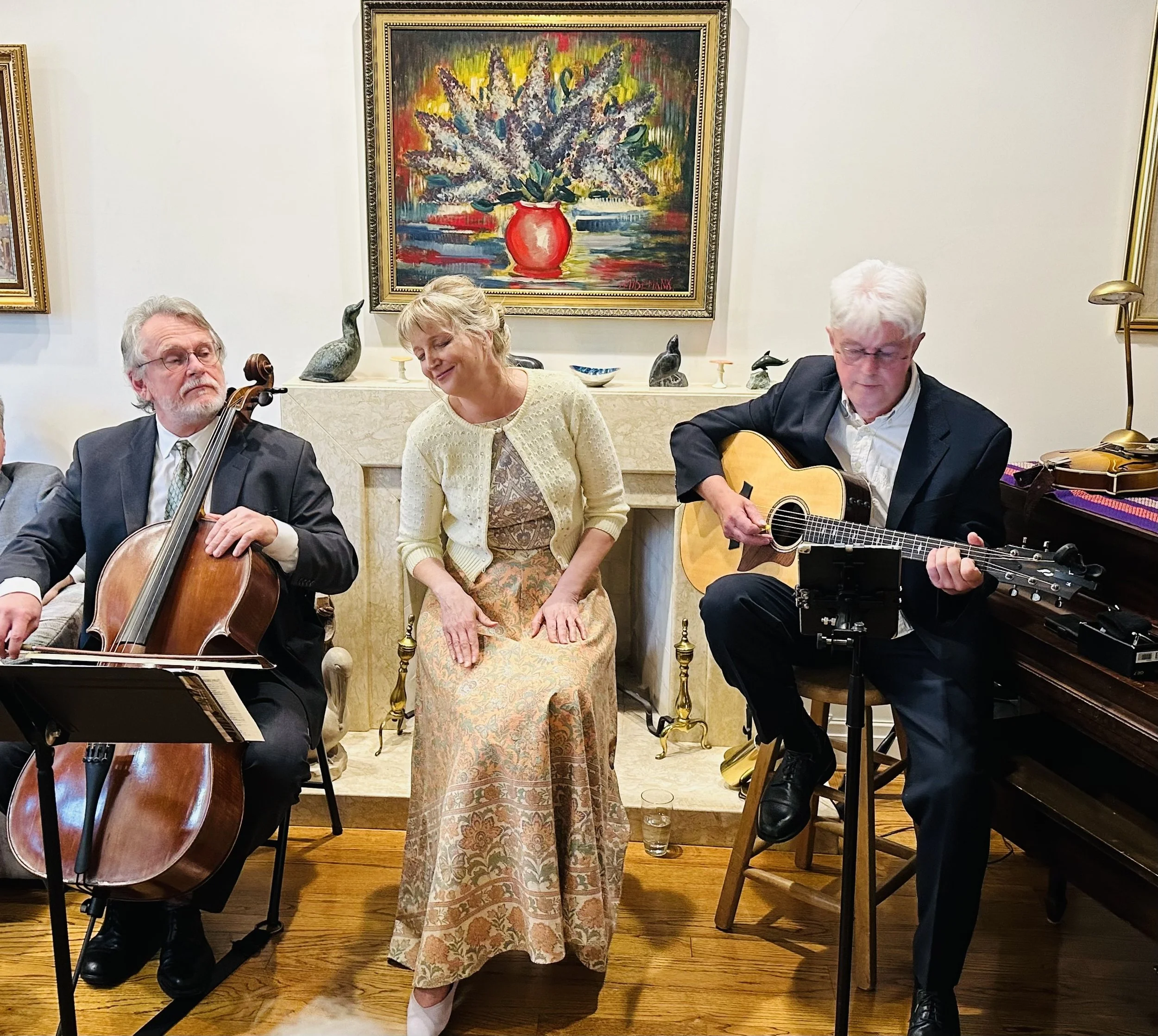Juris Kenins, Anna Broks & Pete Ewins, at a Latvian festival fundraiser event, Toronto.